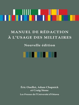 cover image of Manuel de rédaction à l'usage des militaires, nouvelle édition